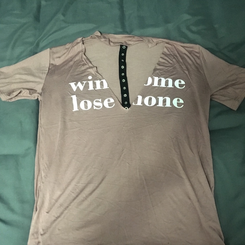 Cut open t shirt small